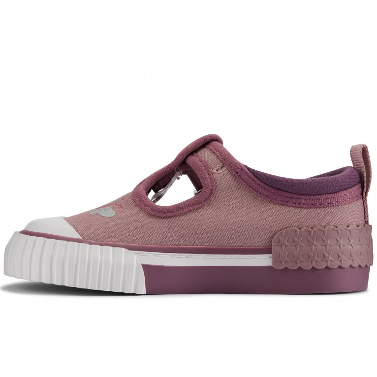 Charles Clinkard Clarks Foxing Pet T Girls Canvas Shoes