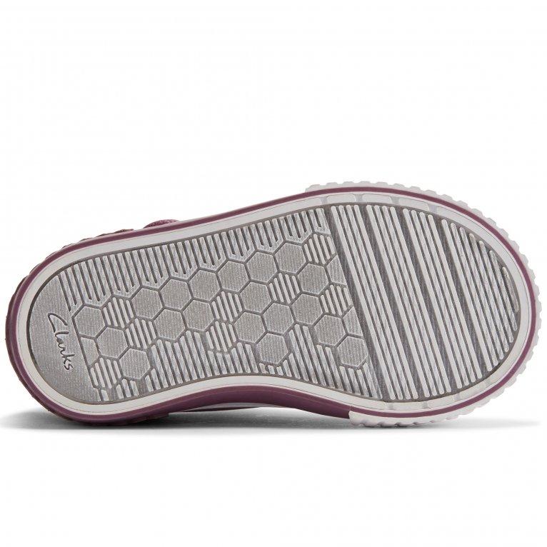 Charles Clinkard Clarks Foxing Pet T Girls Canvas Shoes