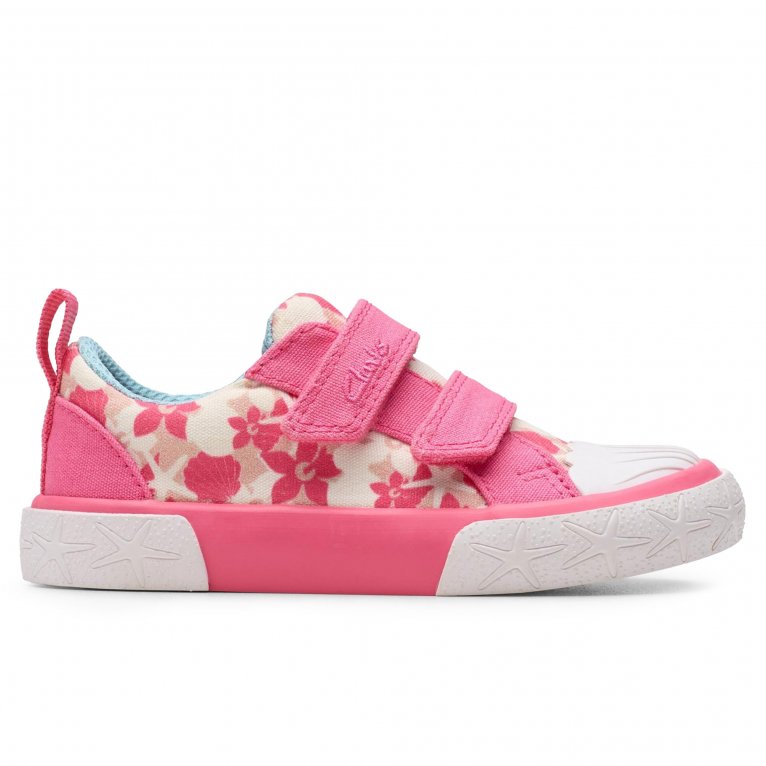 Charles Clinkard Clarks Foxing Shell T Girls Infant Canvas Shoes
