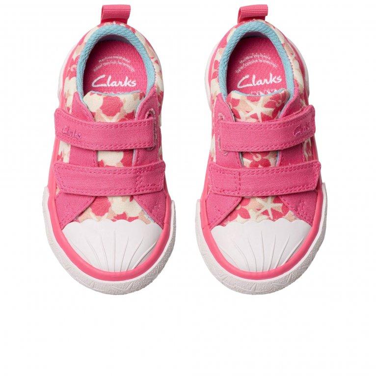 Charles Clinkard Clarks Foxing Shell T Girls Infant Canvas Shoes