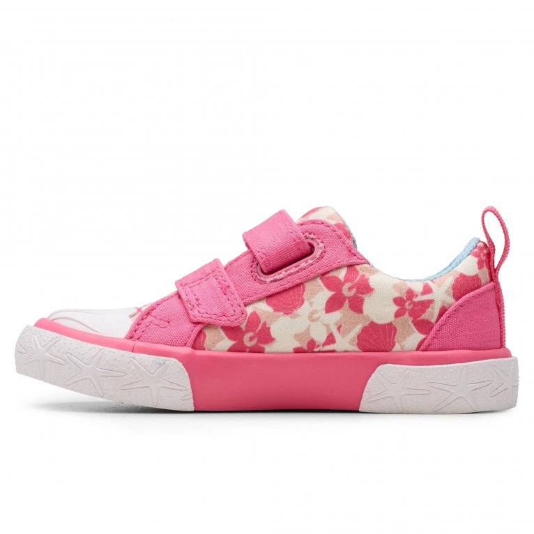 Charles Clinkard Clarks Foxing Shell T Girls Infant Canvas Shoes