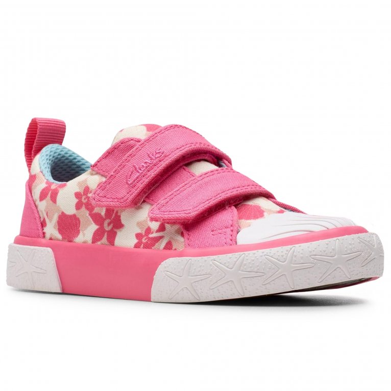 charles clinkard Clarks Foxing Shell T Girls Infant Canvas Shoes