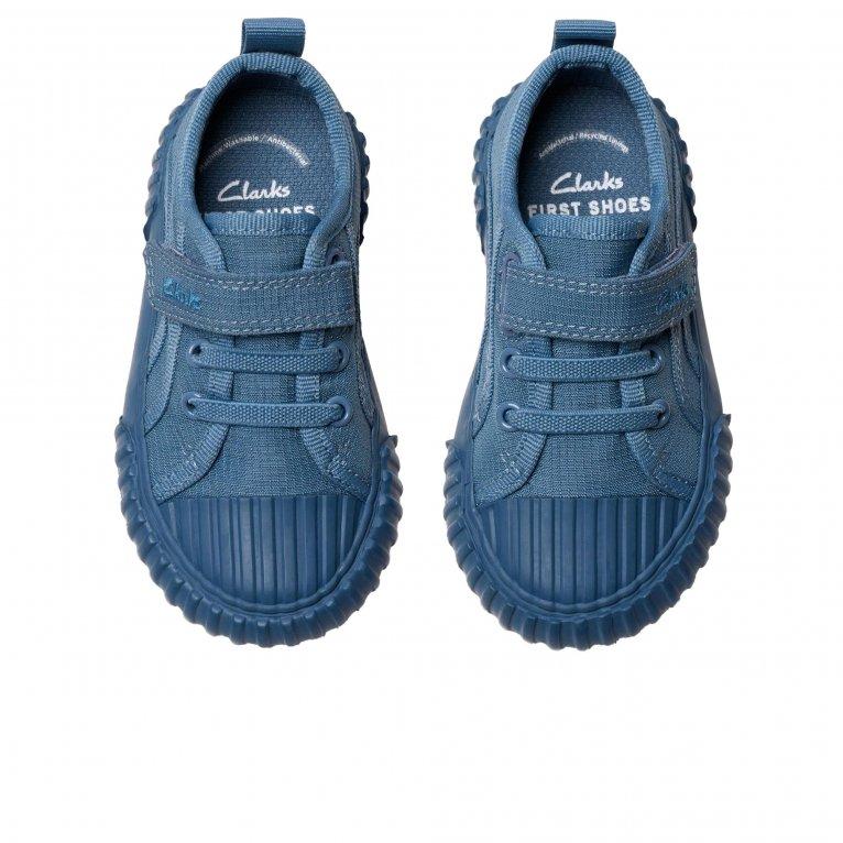 Charles Clinkard Clarks Foxing Stitch T Kids Infant Canvas Shoes