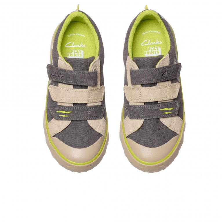 Charles Clinkard Clarks Foxing Stomp K Boys Canvas Shoes