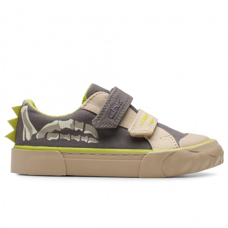 Charles Clinkard Clarks Foxing Stomp T Boys Infant Canvas Shoes