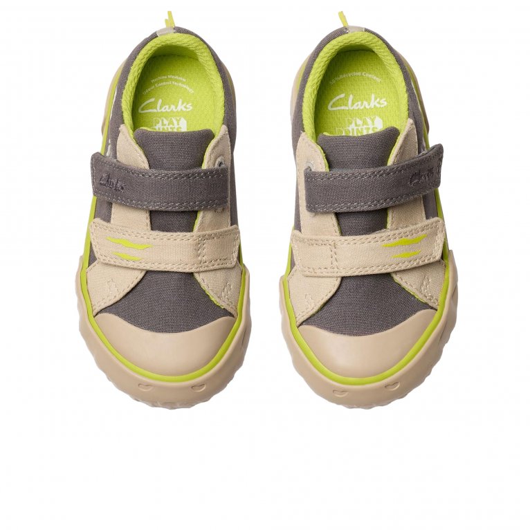 Charles Clinkard Clarks Foxing Stomp T Boys Infant Canvas Shoes