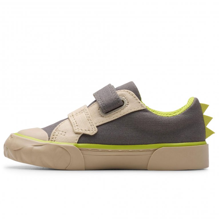 Charles Clinkard Clarks Foxing Stomp T Boys Infant Canvas Shoes