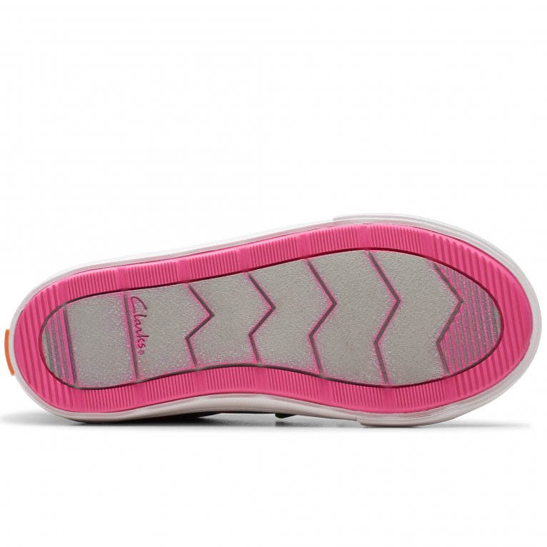 Charles Clinkard Clarks Foxing Tropic K Girls Canvas Shoes