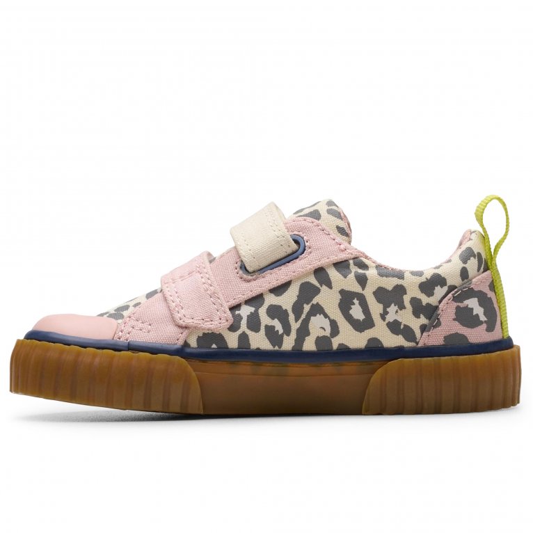 Charles Clinkard Clarks Foxing Vibe T Girls Infant Canvas Shoes