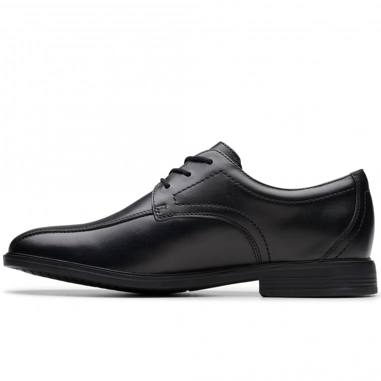 Charles Clinkard Clarks Jonwin Loop Y Boys Senior School Shoes