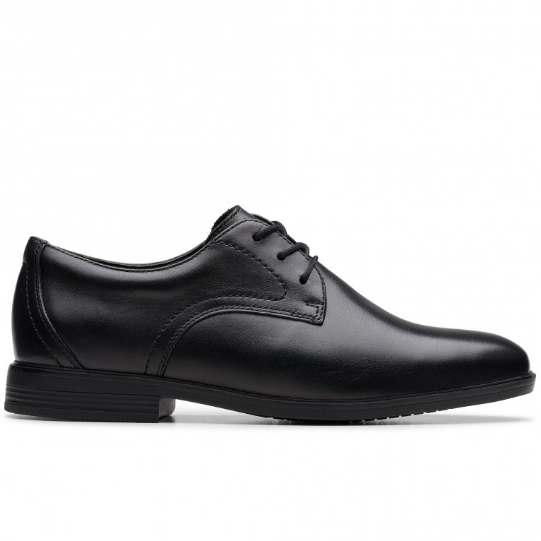 Charles Clinkard Clarks Jonwin Step Y Boys Senior School Shoes