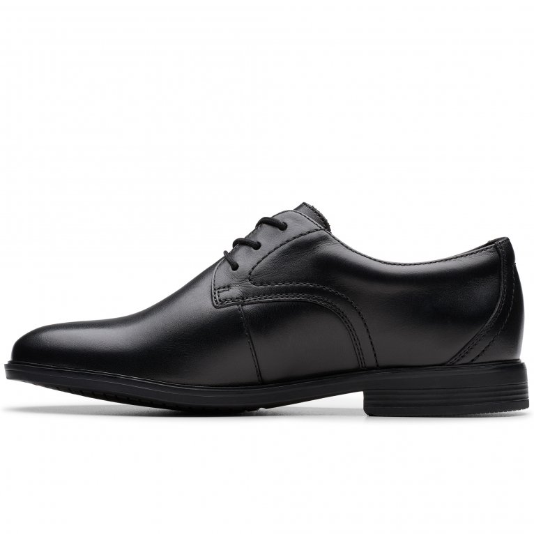Charles Clinkard Clarks Jonwin Step Y Boys Senior School Shoes