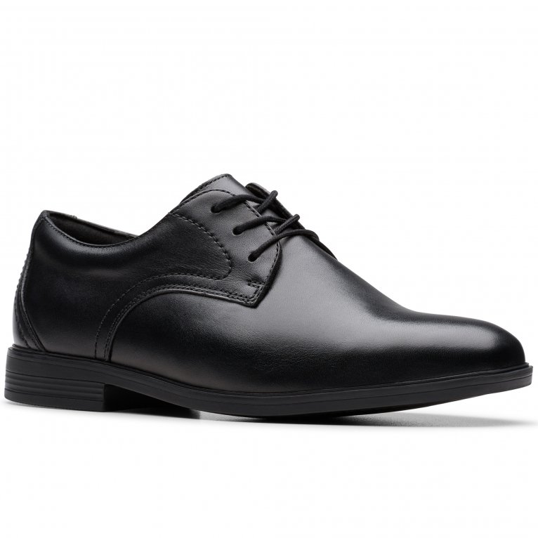 charles clinkard Clarks Jonwin Step Y Boys Senior School Shoes