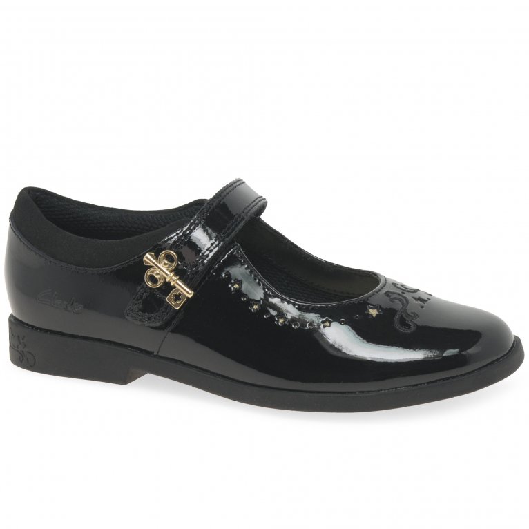 charles clinkard Clarks Lock Magic K Girls School Shoes