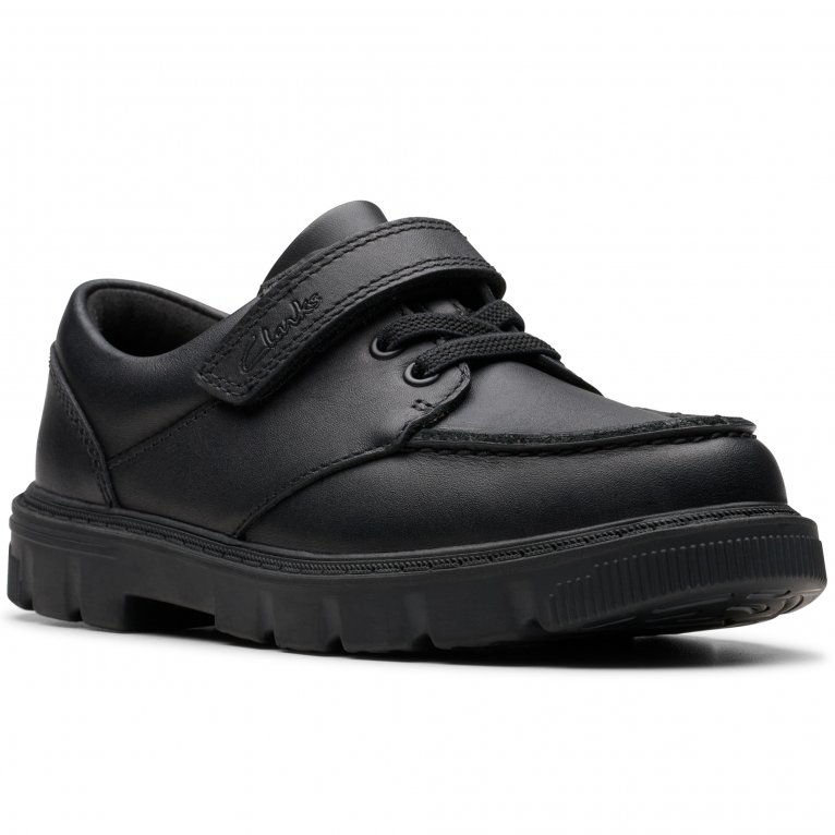 charles clinkard Clarks Lorcam Edge K Boys School Shoes