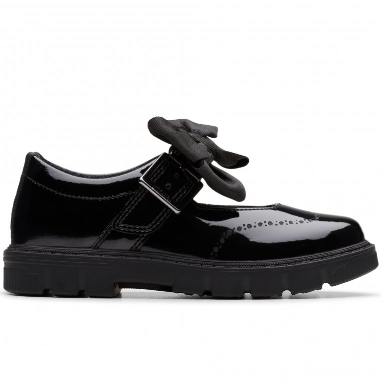 Charles Clinkard Clarks Lorcam Jane K Girls School Shoes