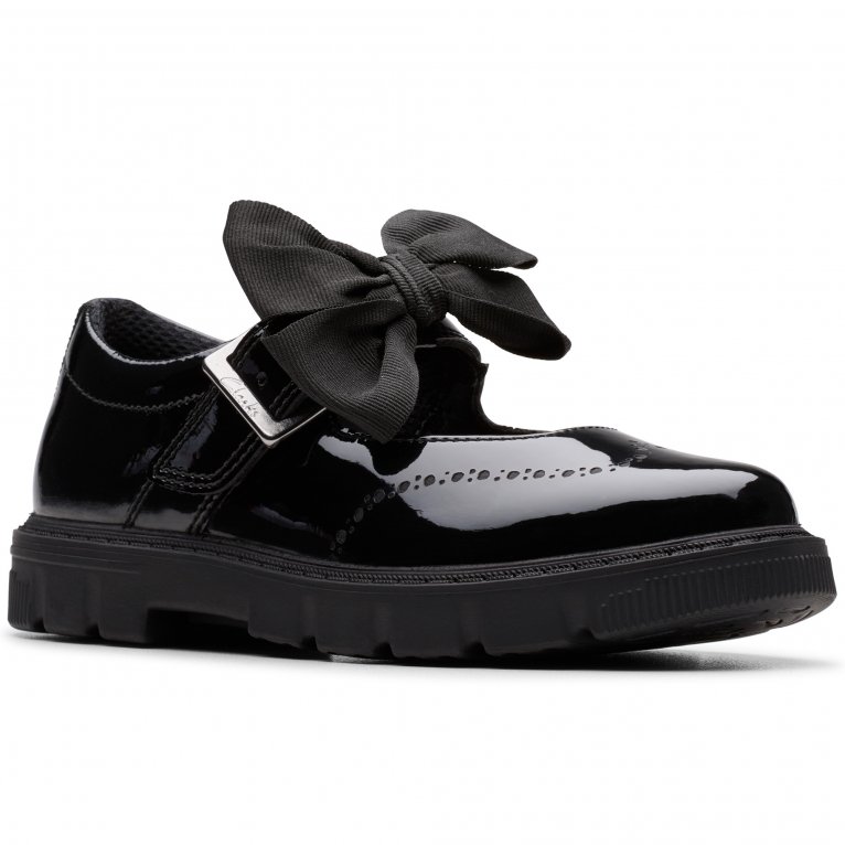 charles clinkard Clarks Lorcam Jane K Girls School Shoes
