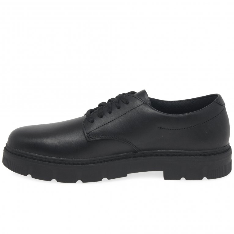Charles Clinkard Clarks Lorcam Loop Y Boys Senior School Shoes
