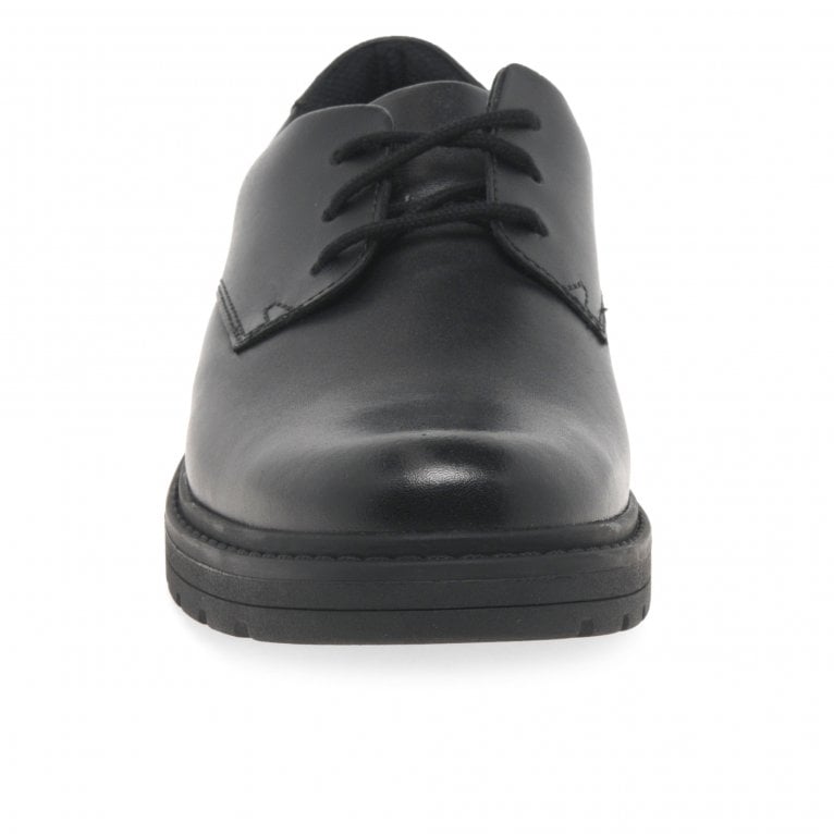 Charles Clinkard Clarks Loxham Derby Y Senior Kids School Shoes