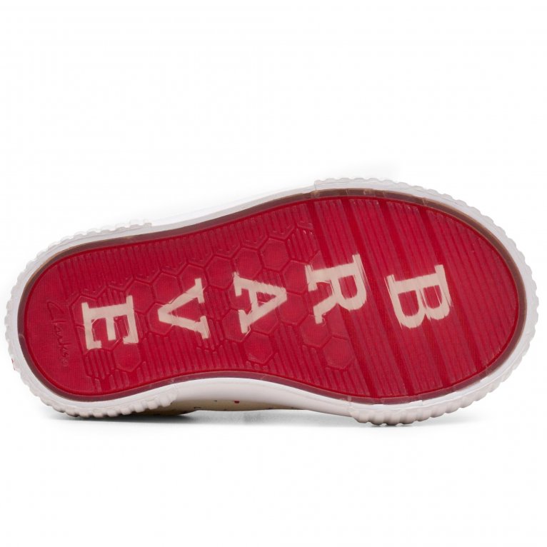 Charles Clinkard Clarks RD Foxing Bow T Girls Infant Canvas Shoes