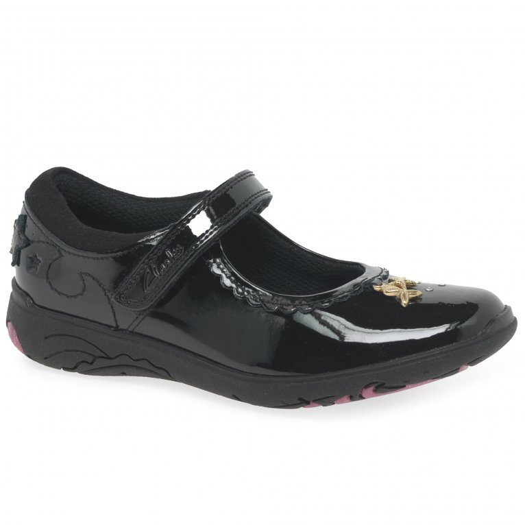 charles clinkard Clarks Relda Sea K Girls School Shoes