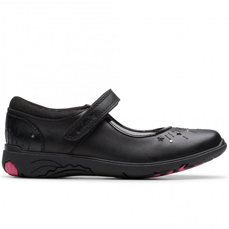 Charles Clinkard Clarks Relda Wish K Girls School Shoes