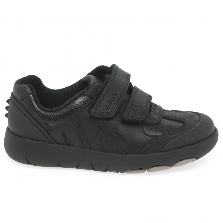 Charles Clinkard Clarks Rex Stride T Boys Infant School Shoes