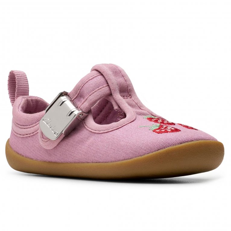 charles clinkard Clarks Roamer Grow T Girls Infant Canvas Shoes