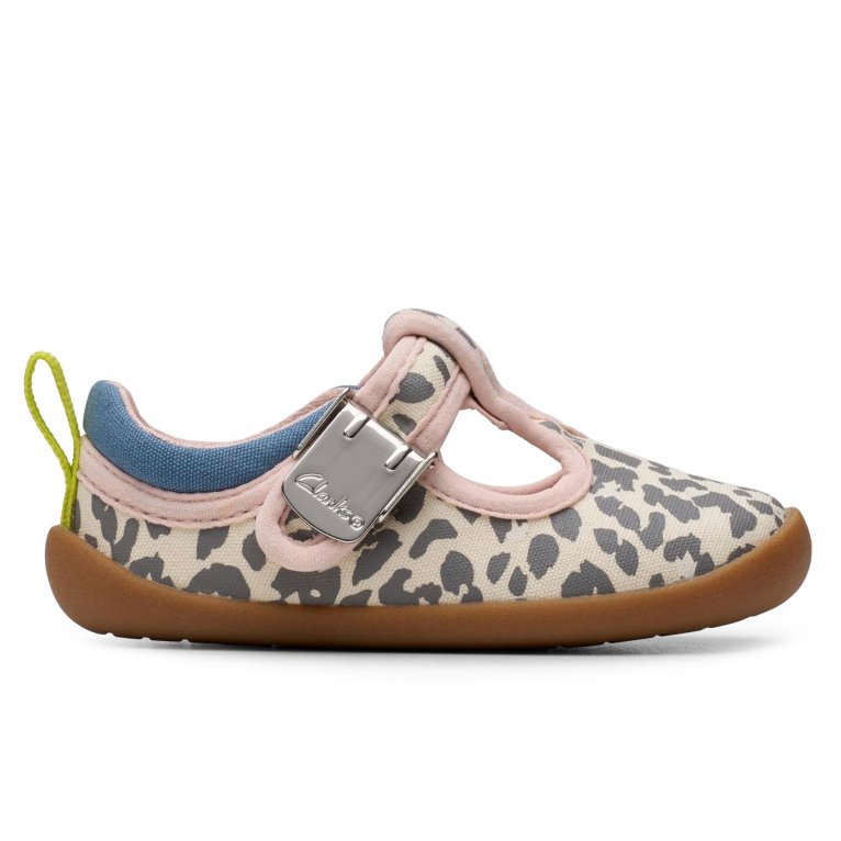 Charles Clinkard Clarks Roamer Vibe T Cirls Infant Canvas Shoes