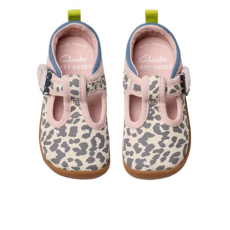 Charles Clinkard Clarks Roamer Vibe T Cirls Infant Canvas Shoes