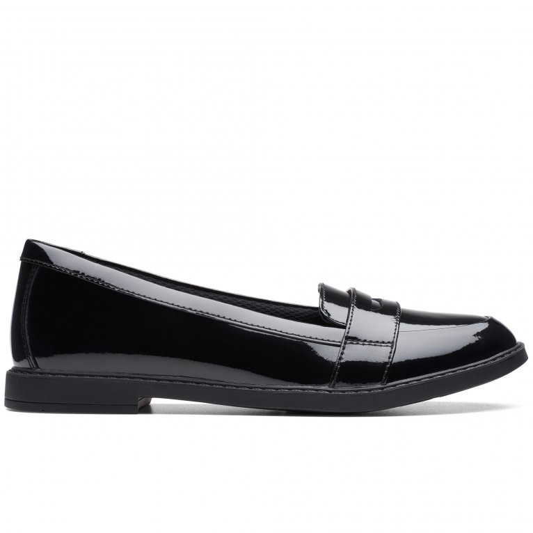 Charles Clinkard Clarks Scala Loafer Y Girls Senior School Shoes