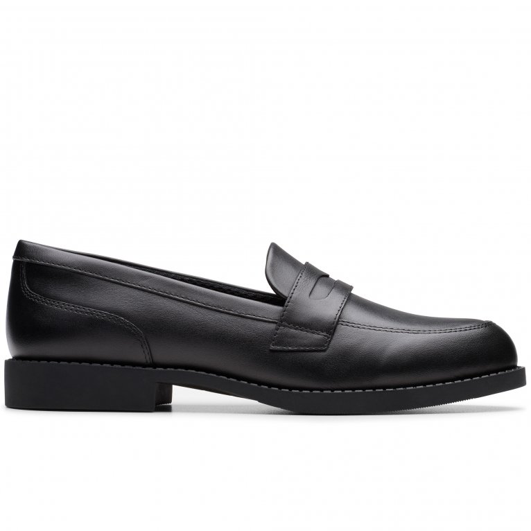 Charles Clinkard Clarks Tapa Edge Y Girls Senior School Shoes