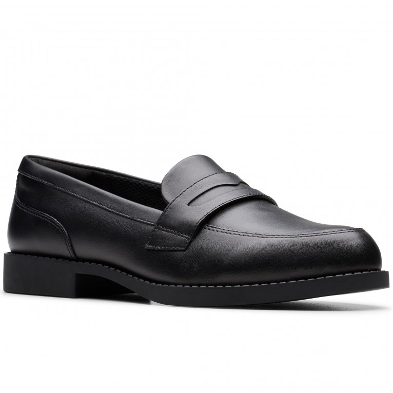 charles clinkard Clarks Tapa Edge Y Girls Senior School Shoes