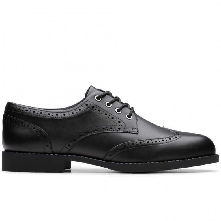 Charles Clinkard Clarks Tapa Pure Y Girls Senior School Shoes