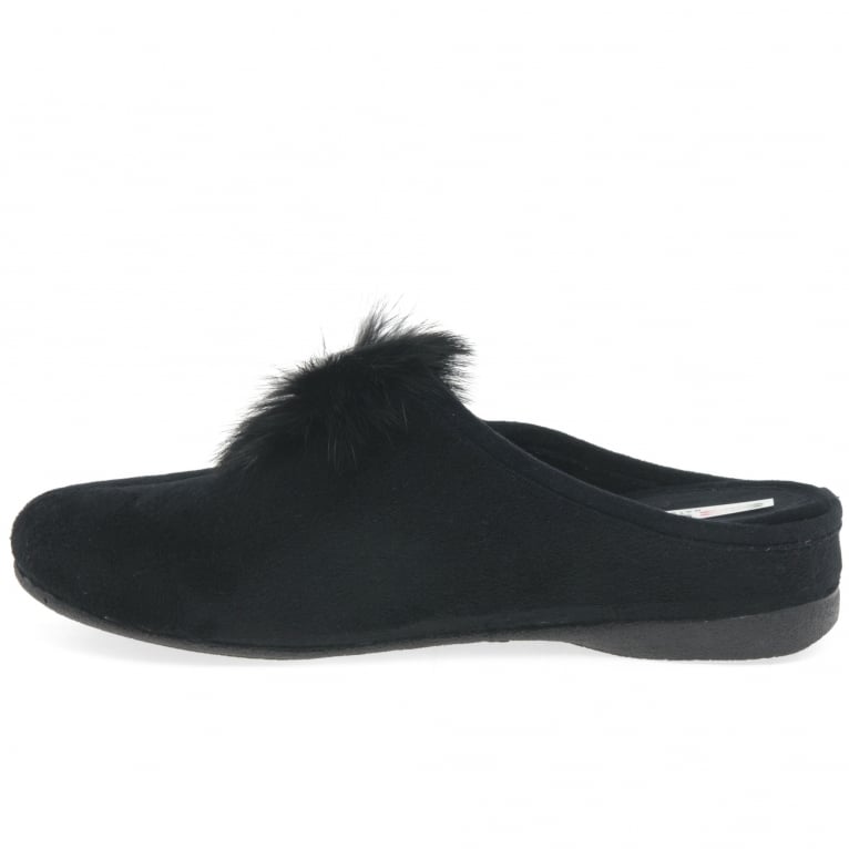 Charles Clinkard Cosdam Pom Pom Womens Slip On Mule Slippers