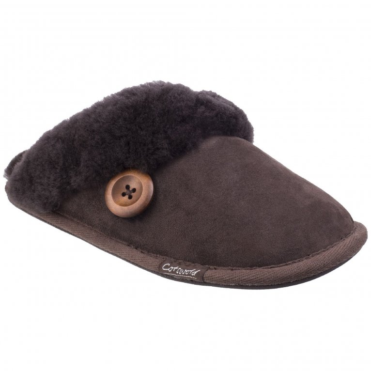 charles clinkard Cotswold Lechlade Sheepskin Womens Slippers