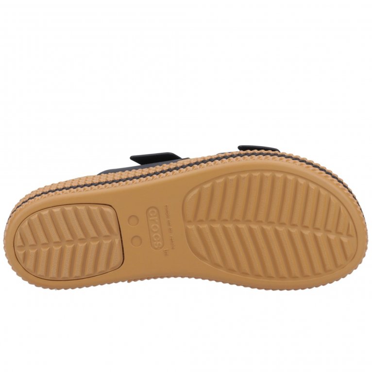 Charles Clinkard Crocs Brooklyn Buckle Low Wedge Womens Sandals