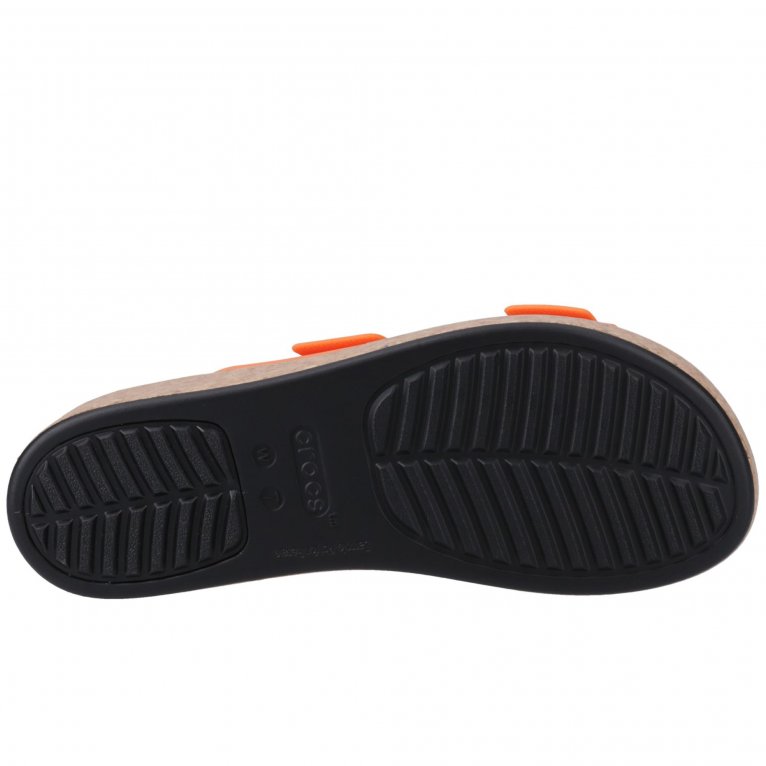 Charles Clinkard Crocs Brooklyn Buckle Womens Low Wedge Sandals