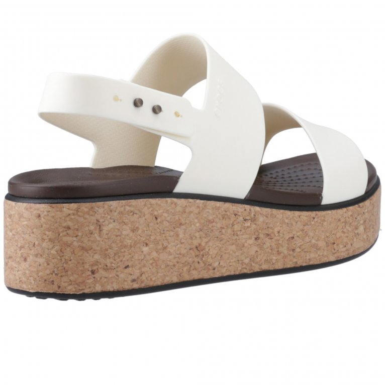 Charles Clinkard Crocs Brooklyn Cork Womens Low Wedge Sandals