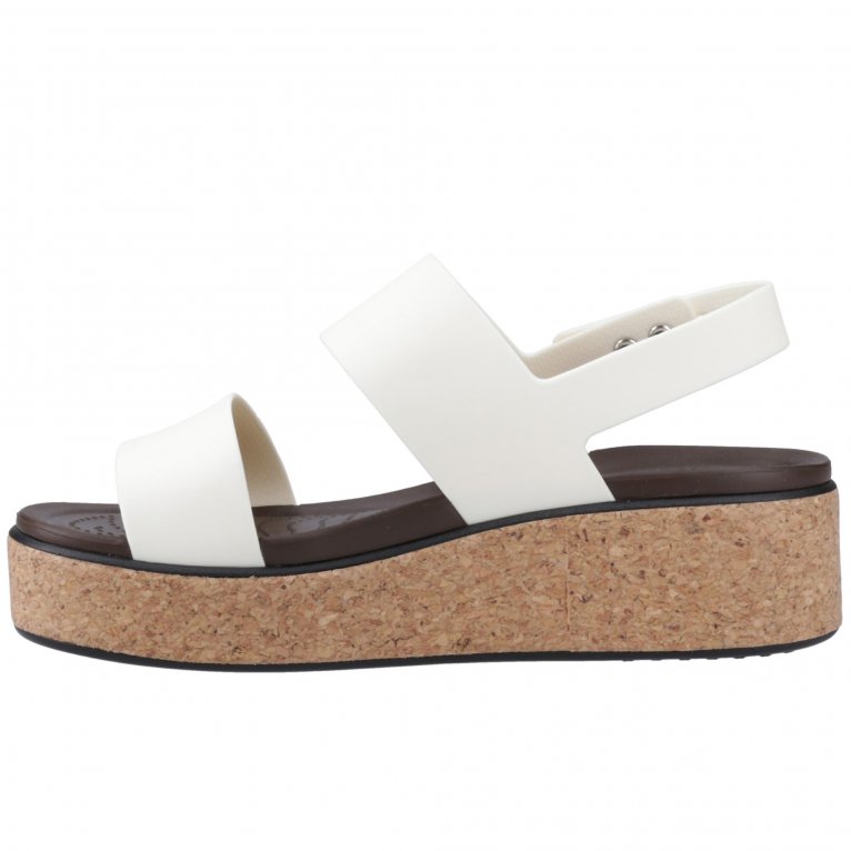 Charles Clinkard Crocs Brooklyn Cork Womens Low Wedge Sandals
