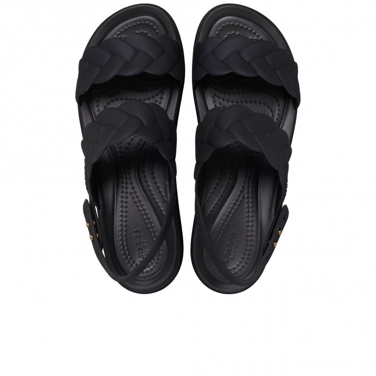 Charles Clinkard Crocs Brooklyn Woven Womens Low Wedge Sandals