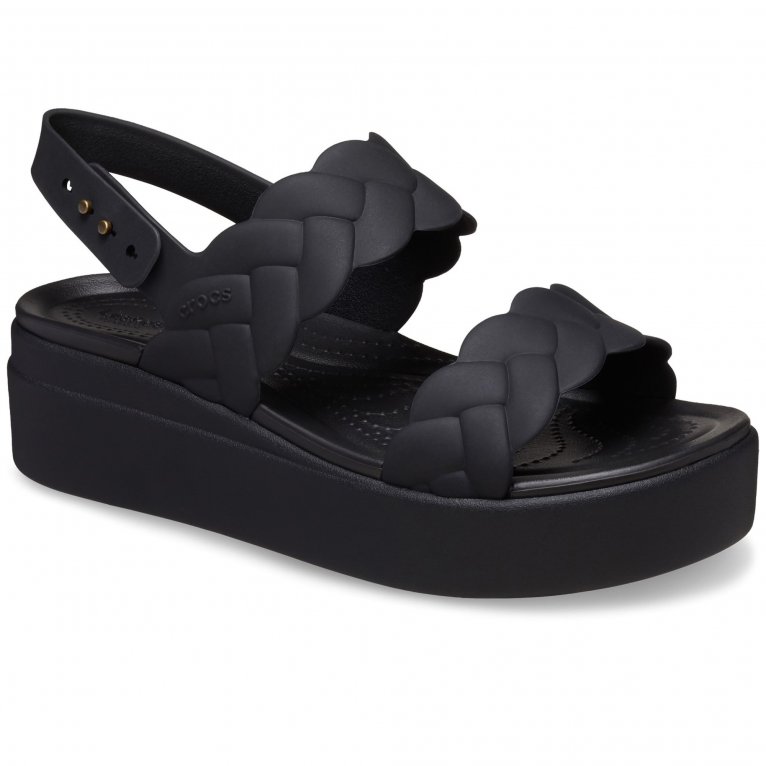 charles clinkard Crocs Brooklyn Woven Womens Low Wedge Sandals