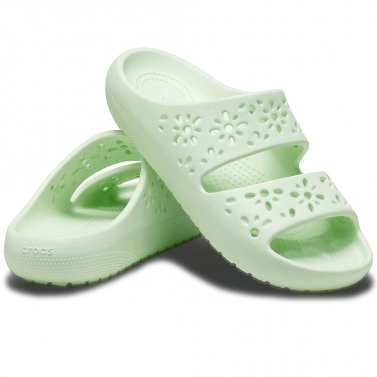 Charles Clinkard Crocs Classic Floral Cut Out Womens Sandals