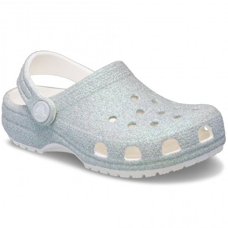 charles clinkard Crocs Classic Glitter Clog Girls Infant Sandals