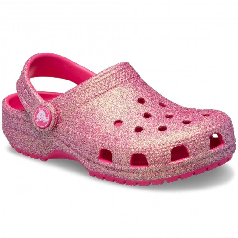 charles clinkard Crocs Classic Glitter Clog Girls Sandals