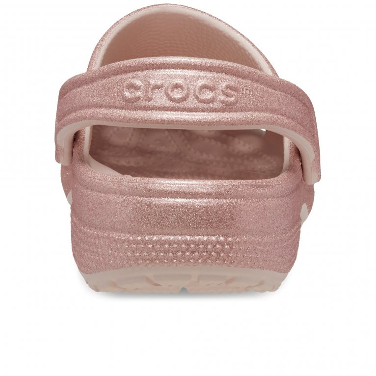 Charles Clinkard Crocs Classic Glitter Womens Sandals