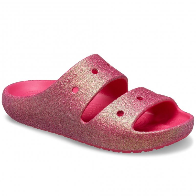 charles clinkard Crocs Classic Iridescent Glitter Womens Sandals