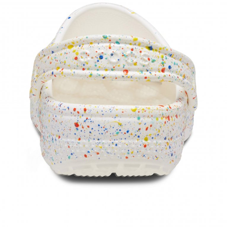 Charles Clinkard Crocs Classic Splatter Paint Kids Clogs