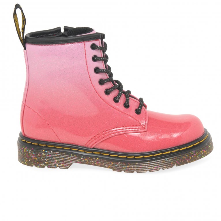 Charles Clinkard Dr. Martens 1460 Girls Toddler Gradient Glitter Boots