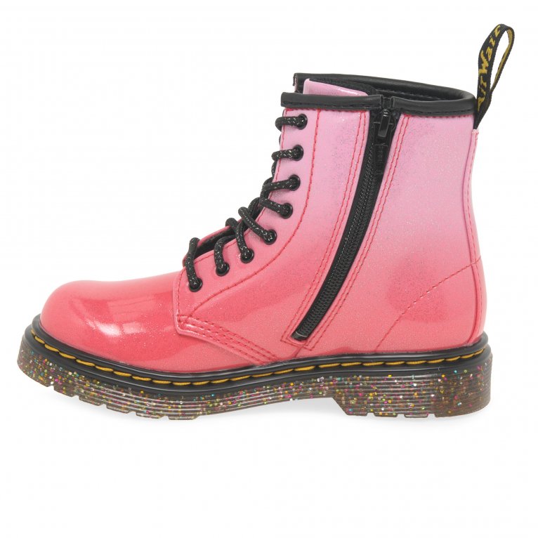 Charles Clinkard Dr. Martens 1460 Girls Toddler Gradient Glitter Boots